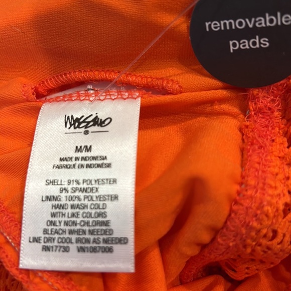 NWT Mossimo orange bathing suit - Picture 3 of 4
